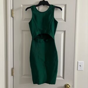 Lulu's Chic Green Backless Dress